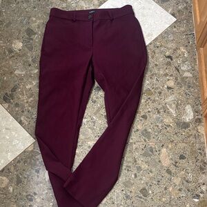 LOFT Men's Deep Burgundy Dress Pants